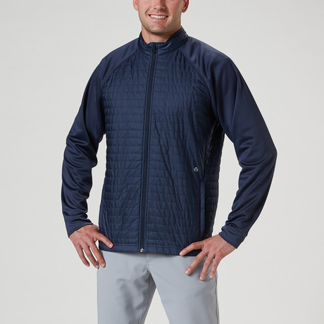 Player Quilted Fleece Jacket // Navy Blazer (S)