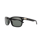 Persol Polarized Squared Sunglasses // Black
