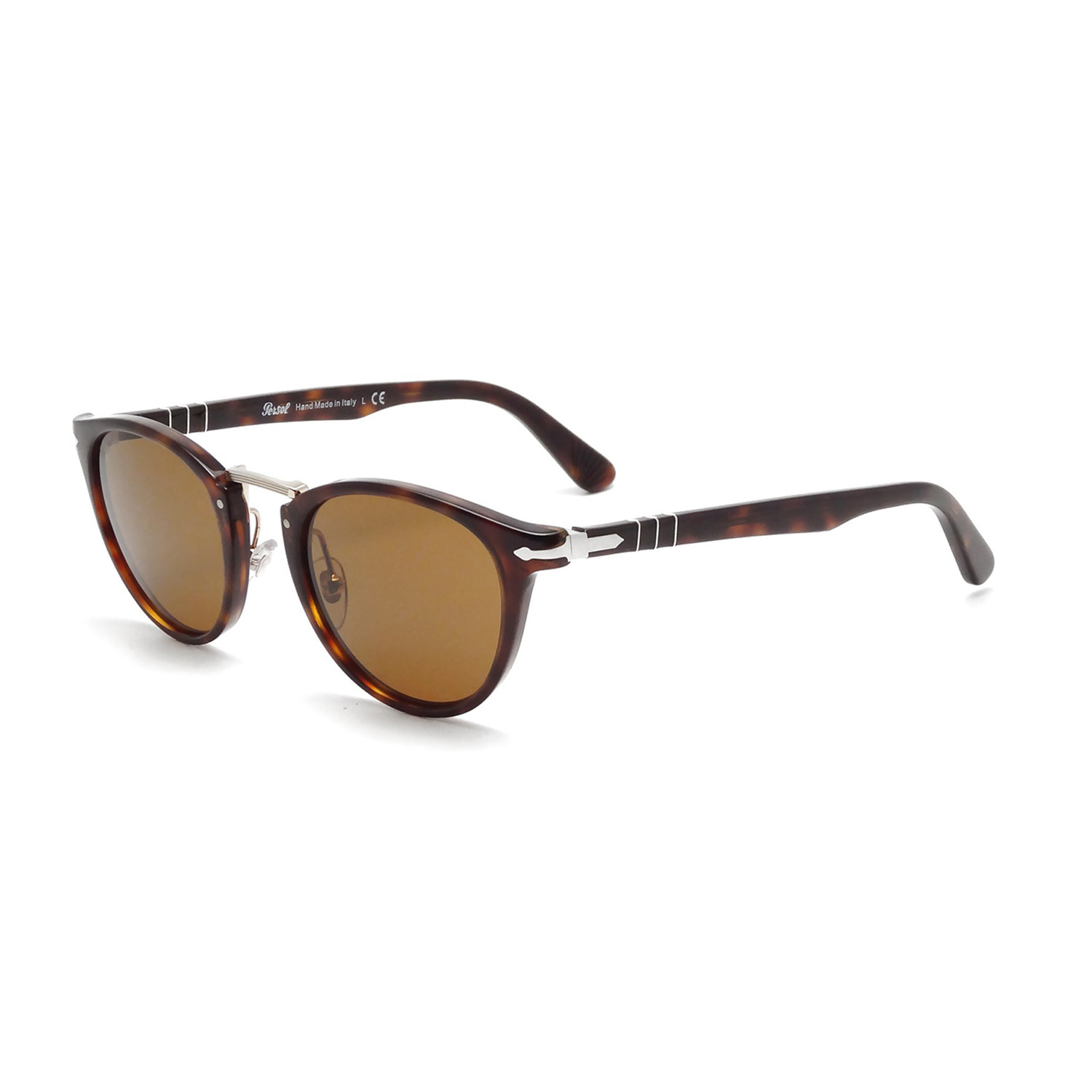 Persol Acetate Metal Sunglasses Havana Brown Polarized Persol Touch Of Modern