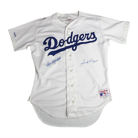 Signed LA Dodgers Jersey // Sandy Koufax + Don Drysdale 