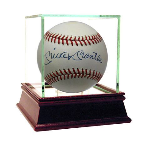 Signed OAL Baseball // Mickey Mantle