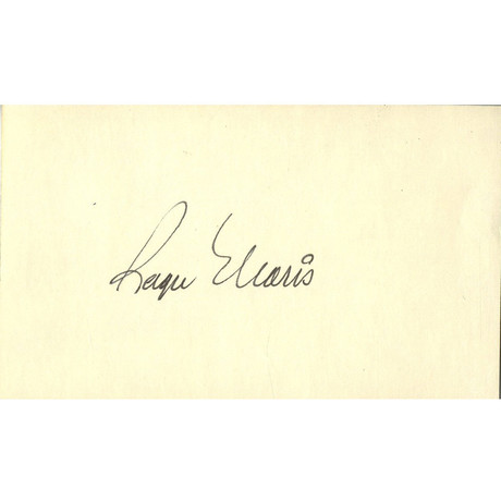 Signed Index Card // Roger Maris 