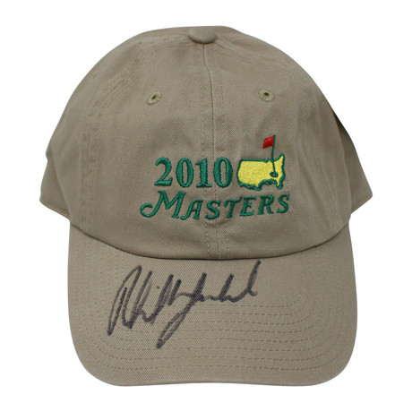 Signed 2010 Masters Augusta National Hat // Phil Mickelson 