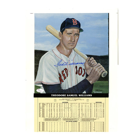 Limited Edition Signed Print // Ted Williams