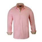 Ross True Modern-Fit Long-Sleeve Dress Shirt // Coral (XS)