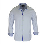 Ross True Modern-Fit Long-Sleeve Dress Shirt // Blue (3XL)