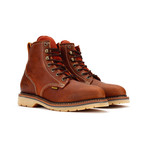 6" Plain Toe Work Boots // Light Brown (US: 5.5)