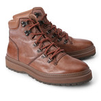 Edward Leather Combat Boot // Brown (Euro: 43)