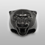 Black Panther // Sterling Silver // Black Ruthenium Finish (Size 8)