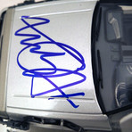 Back To The Future // Michael J Fox Signed DeLorean Die-Cast Car // Custom Display