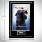Dark Knight // Cast + Heath Ledger Signed Poster // Custom Frame