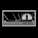 James Bond // Sean Connery Signed Photo // Custom Frame