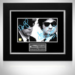 Saturday Night Live // Blues Brothers' Dan Aykroyd + John Belushi Signed Photo // Custom Frame