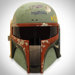 Star Wars Boba Fett // Jason Wingreen + Jeremy Bulloch Signed Helmet Prop // Museum Display