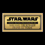 Star Wars Luke Skywalker + Yoda // Mark Hamill + Frank Oz Signed Photo // Custom Frame