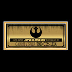 Star Wars Princess Leia // Carrie Fisher Signed Photo // Custom Frame