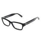 The Linda J2N Optical Frames // Black + Dark Gray Striped