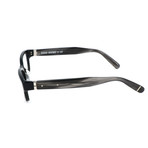 The Linda J2N Optical Frames // Black + Dark Gray Striped