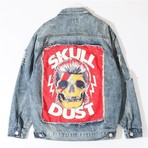Skull Dust Denim Jacket // Blue (M)