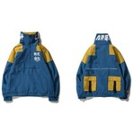 Ryu Half Zip Windbreaker Jacket // Blue (XS)