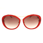 BY2063A04 Women's Sunglasses // Dark Red