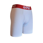 Modal White With Red Waistband Underwear // White (S)