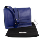 Valentino // Leather Messenger Cross Body Bag // Blue