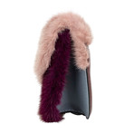 Valentino // Leather 'Glam Lock' Mink Fur Shoulder Bag // Multi-Color