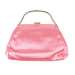 Valentino // Diamonds + Silk Clutch Bag // Pink