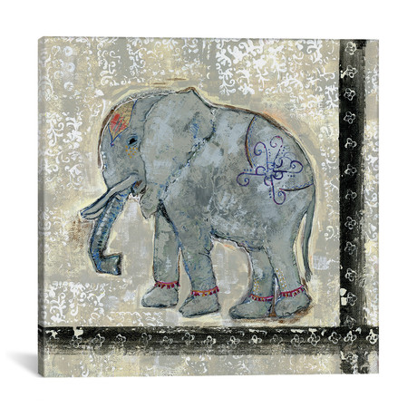 Global Elephant V // Tara Daavettila (18"W x 18"H x 0.75"D)