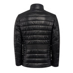 James Leather Jacket Slim // Black (XL)