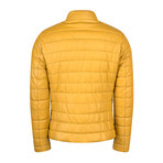 Frank Leather Jacket // Yellow (S)