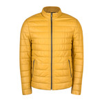 Frank Leather Jacket // Yellow (XL)