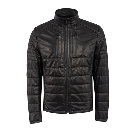 George Leather Jacket Slim // Black (XS)