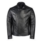 Jacob Leather Jacket Slim // Black (S)