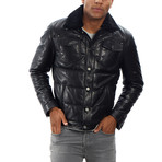 Jacob Leather Jacket // Black (XL)
