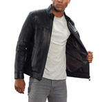 Robert Leather Jacket // Black (XL)