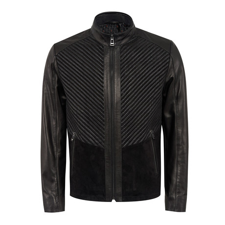 Robert Leather Jacket Slim // Black (XS)