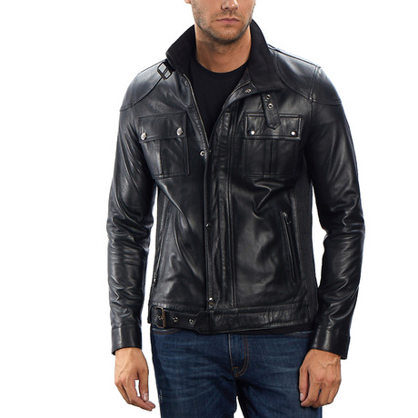 Logan Leather Jacket // Black (L)