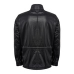 Justin Leather Jacket Slim // Black (2XL)