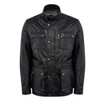 Justin Leather Jacket Slim // Black (2XL)