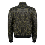 Gabriel Leather Jacket Slim // Camouflage (2XL)