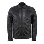 Dylan Leather Jacket Slim // Black (M)