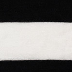 Amiri // Striped Cotton Blend T-Shirt // Black + White (XS)