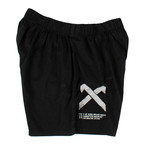 11 By Boris Bidjan Saberi // Cross Cotton Boxers Shorts // Black (XS)