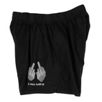 11 By Boris Bidjan Saberi // Cross Cotton Boxers Shorts // Black (S)