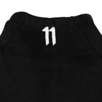 11 By Boris Bidjan Saberi // Logo + Type Track Jacket // Black + White (L)