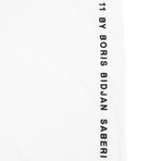 11 By Boris Bidjan Saberi // Logo + Type Contrast T-Shirt // White (XS)