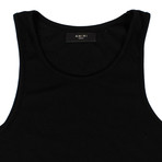 Amiri // Ribbed Tank Top // Black (M)