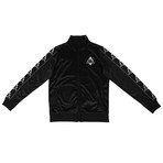 Marcelo Burlon // Kappa Tape Jersey Track Jacket // Black (S)